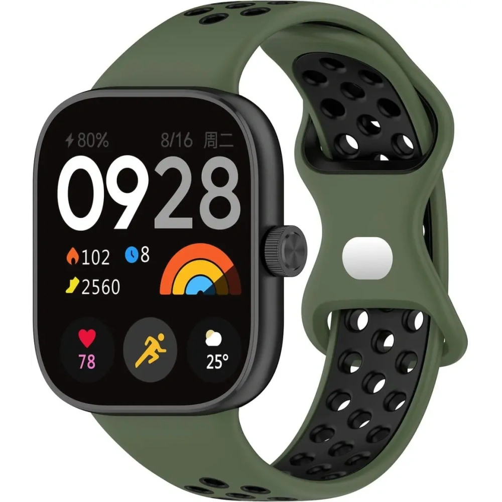 Hurtownia GSM - Pasek Bizon Strap Watch Octo do Redmi Watch 4 / Xiaomi Smart Band 9 Pro / 8 Pro tmavě zeleno-černý - BIZ4402 - {ean13} - Hurt