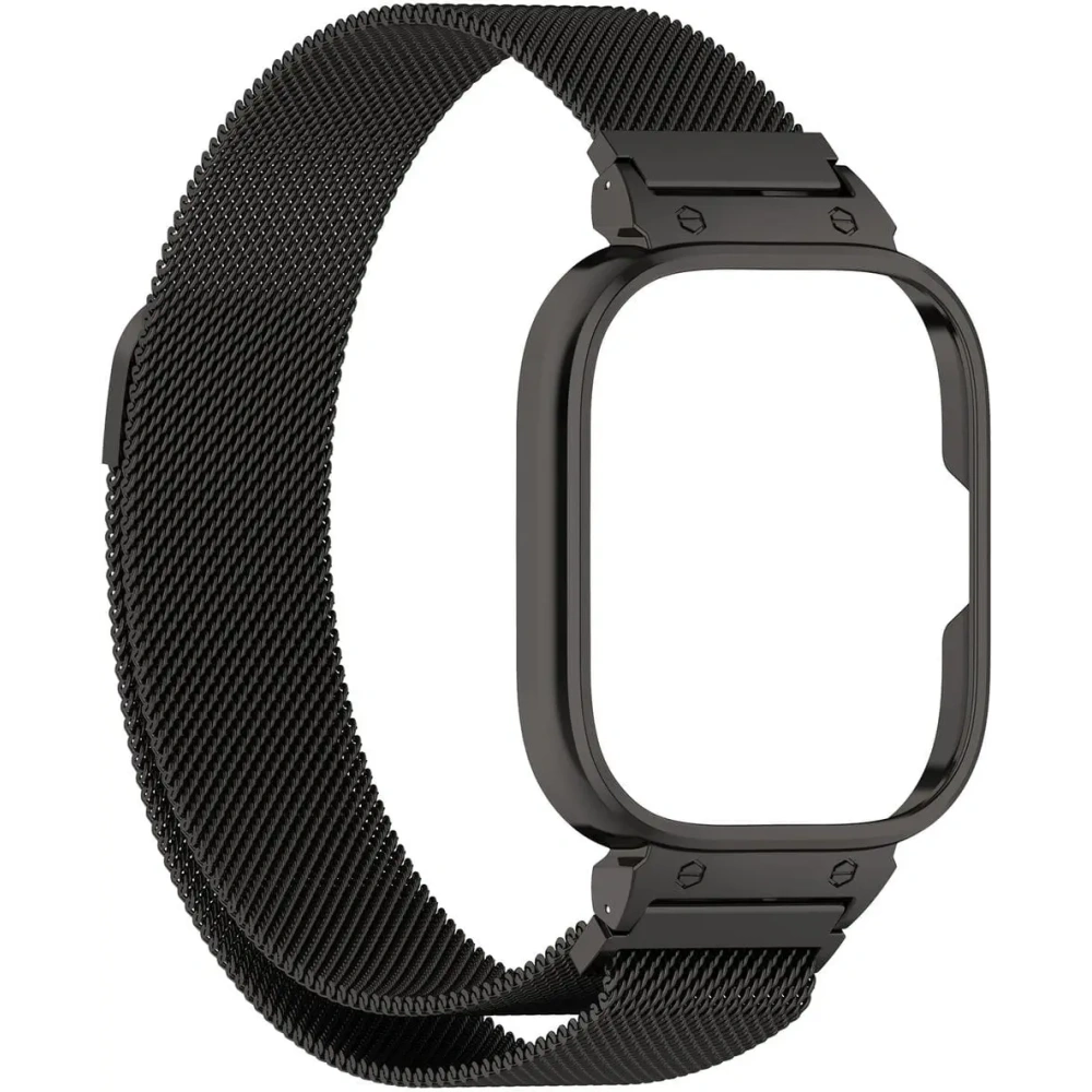 Wholesale Bizon Strap + Case Watch Chain Xiaomi Redmi Watch 4 black - BIZ4404 - {ean13} - Hurt