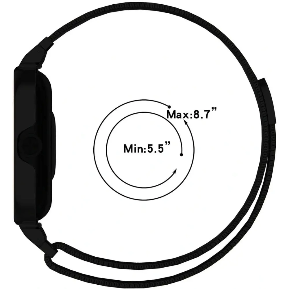 Wholesale Bizon Strap + Case Watch Chain Xiaomi Redmi Watch 4 black - BIZ4404 - {ean13} - Hurt