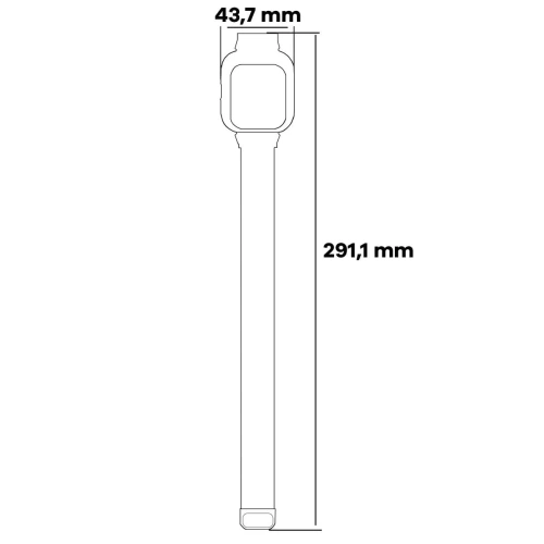 Etui z paskiem Bizon Strap + Case Watch Chain do Xiaomi Redmi Watch 4 złote