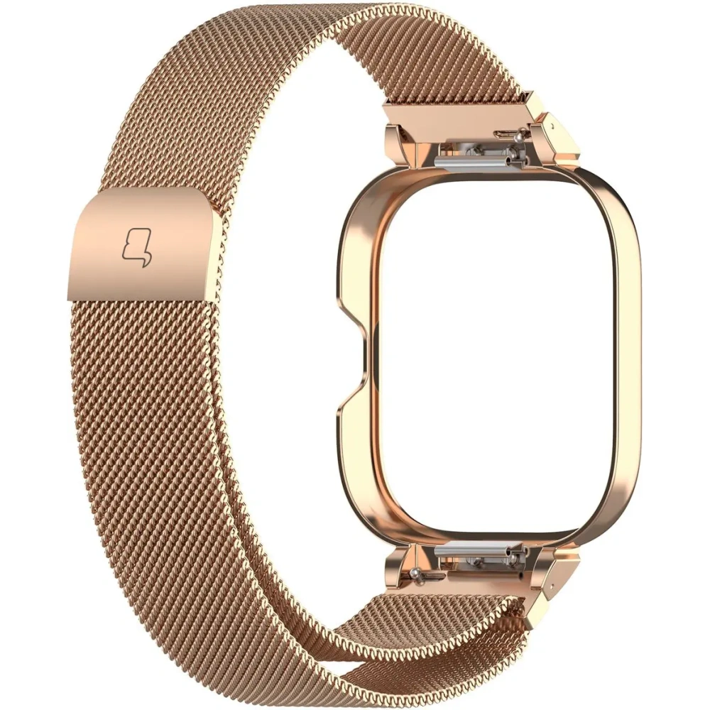 Wholesale Bizon Strap + Case Watch Chain Xiaomi Redmi Watch 4 rose gold - BIZ4406 - {ean13} - Hurt