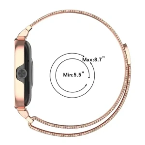 Hurtownia GSM - Bizon Strap + Case Watch Chain Xiaomi Redmi Watch 4 aur roz - BIZ4406 - {ean13} - Hurt