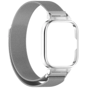 Hurtownia GSM - Bizon Strap + Case Watch Chain Xiaomi Redmi Watch 4 ezüst - BIZ4407 - {ean13} - Hurt