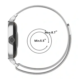 Hurtownia GSM - Bizon Strap + Case Watch Chain Xiaomi Redmi Watch 4 ezüst - BIZ4407 - {ean13} - Hurt