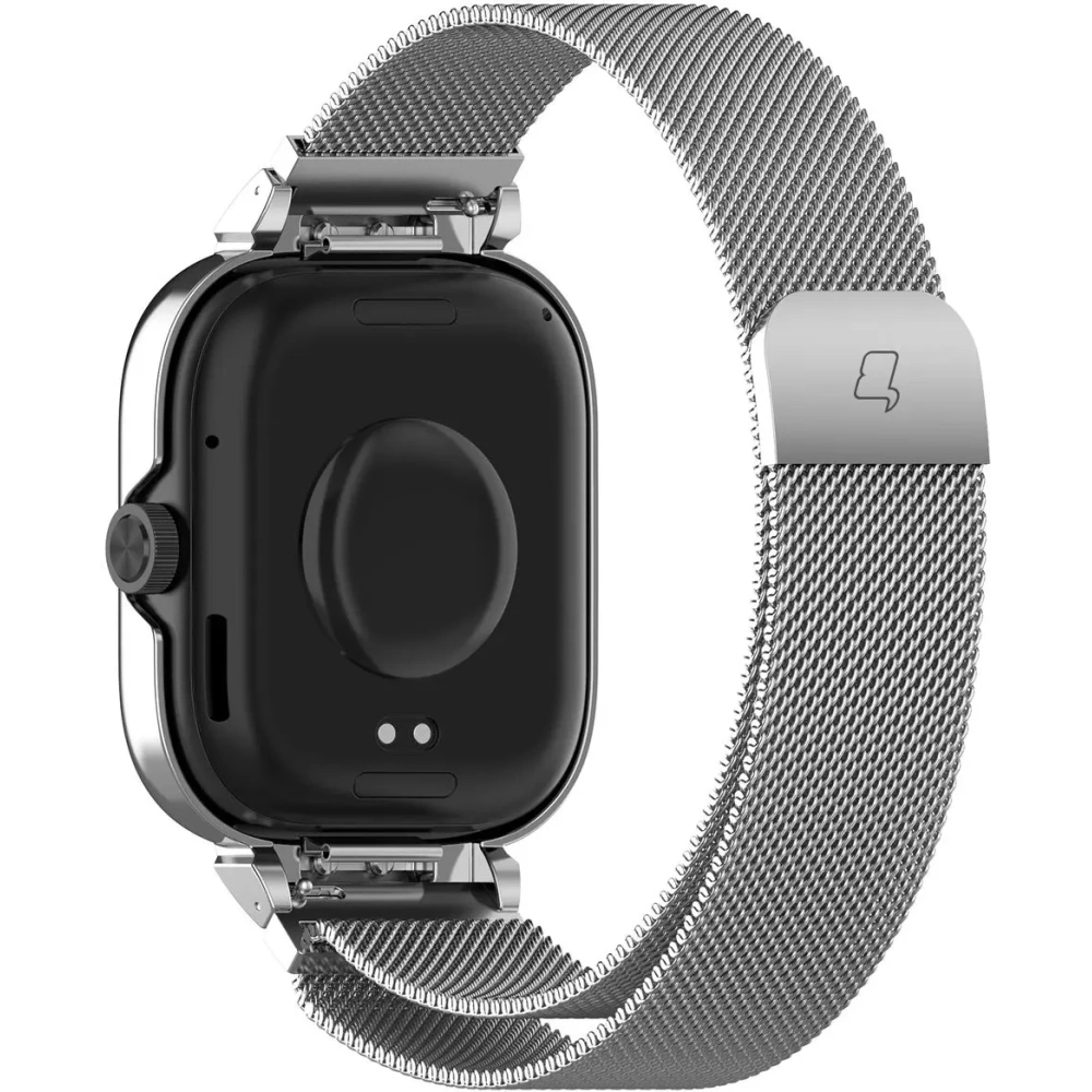 Hurtownia GSM - Etui z paskiem Bizon Strap + Case Watch Chain do Xiaomi Redmi Watch 4 srebrne - BIZ4407 - {ean13} - Hurt