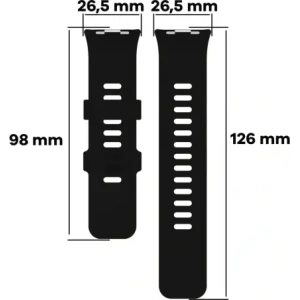 Wholesale Bizon Strap Watch Silicone B Redmi Watch 4 / Xiaomi Smart Band 9 Pro / 8 Pro black - BIZ4408 - {ean13} - Hurt