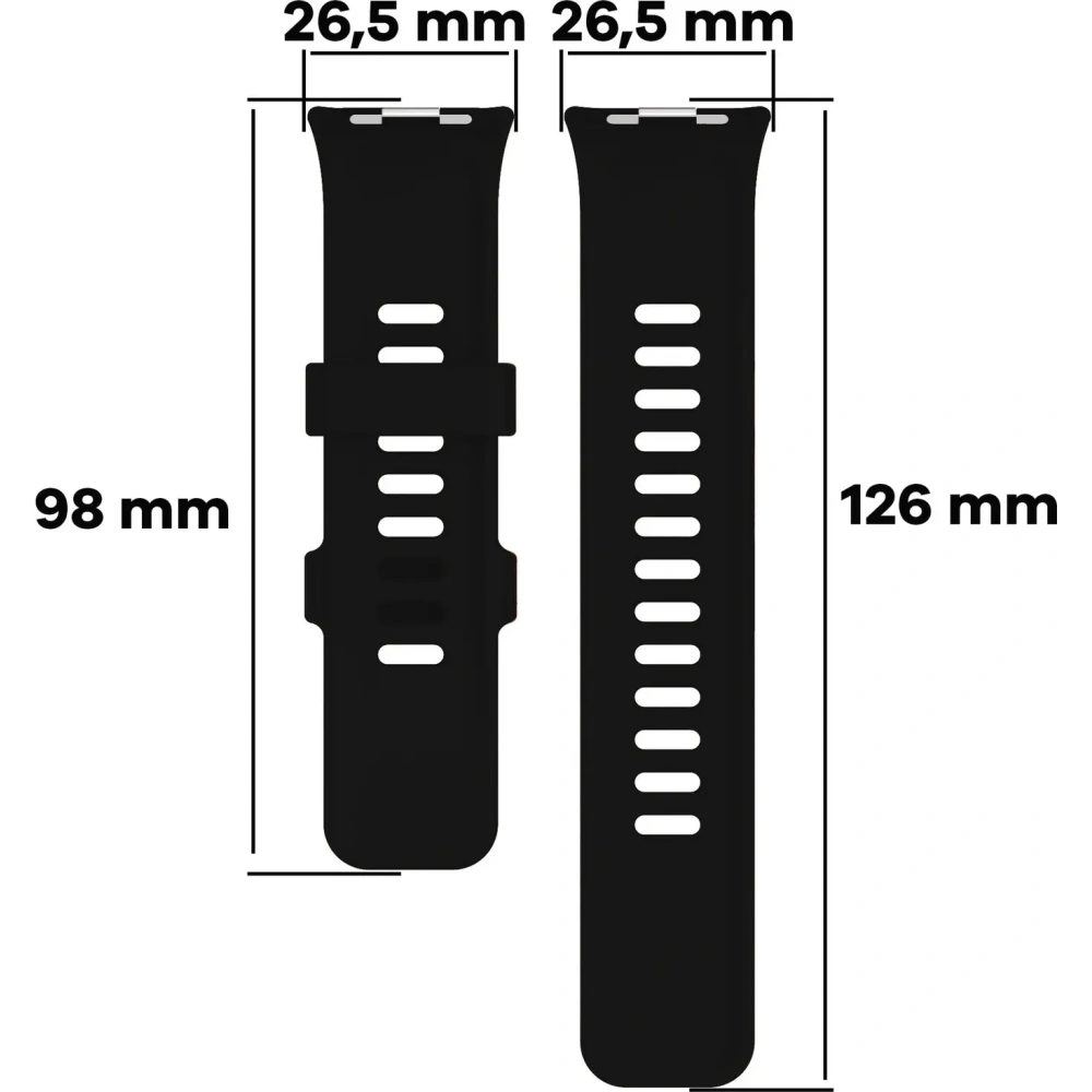 Hurtownia GSM - Bizon Strap Uhr Silikon B Redmi Uhr 4 / Xiaomi Smart Band 9 Pro / 8 Pro schwarz - BIZ4408 - {ean13} - Hurt