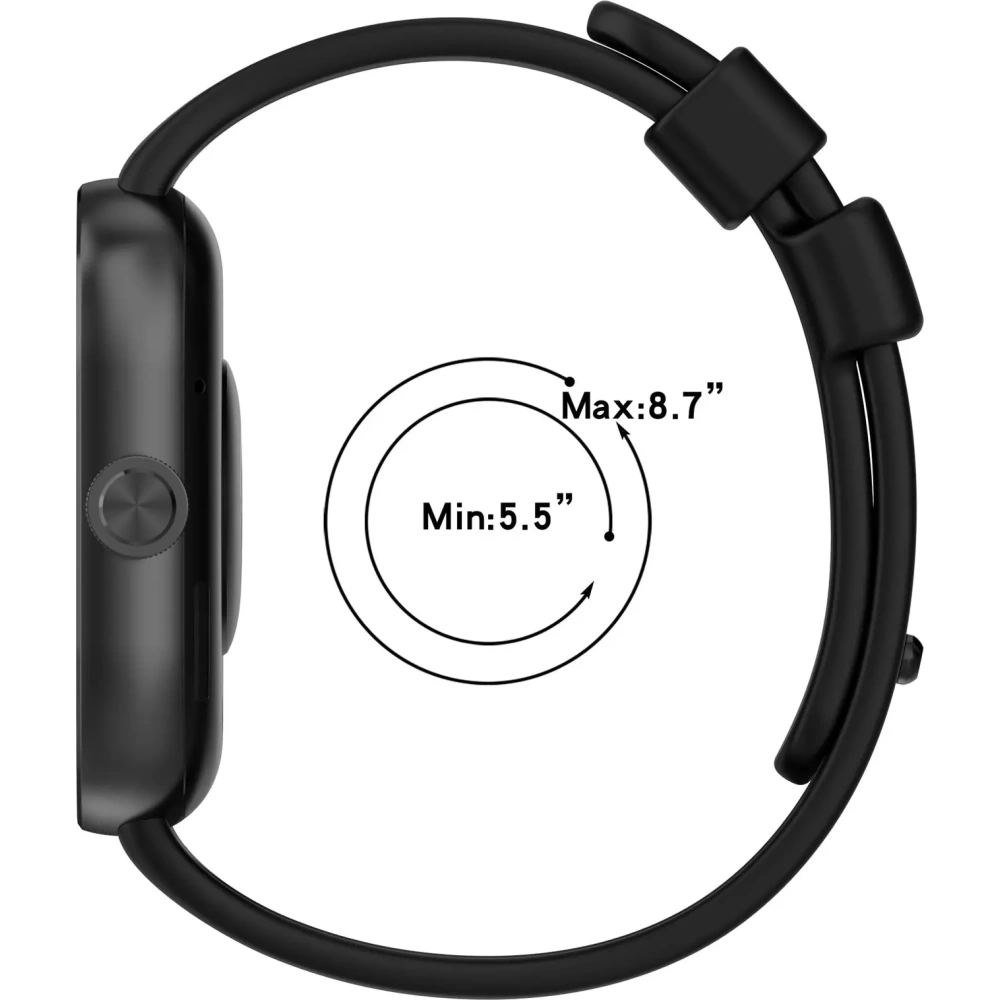 Hurtownia GSM - Bizon Strap Uhr Silikon B Redmi Uhr 4 / Xiaomi Smart Band 9 Pro / 8 Pro schwarz - BIZ4408 - {ean13} - Hurt