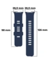 Hurtownia GSM - Pasek Bizon Strap Watch Silicone B do Redmi Watch 4 / Xiaomi Smart Band 9 Pro / 8 Pro modrý - BIZ4410 - {ean13} - Hurt