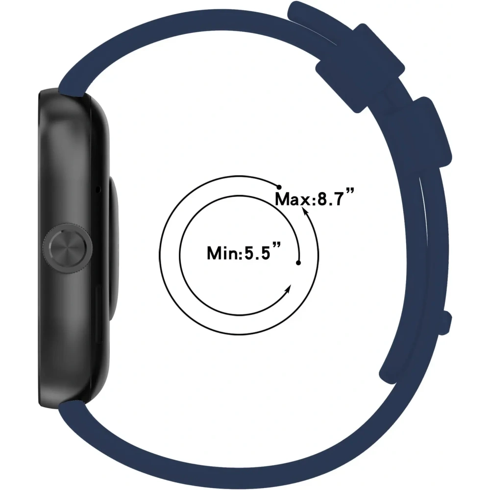 Hurtownia GSM - Pasek Bizon Strap Watch Silicone B do Redmi Watch 4 / Xiaomi Smart Band 9 Pro / 8 Pro modrý - BIZ4410 - {ean13} - Hurt