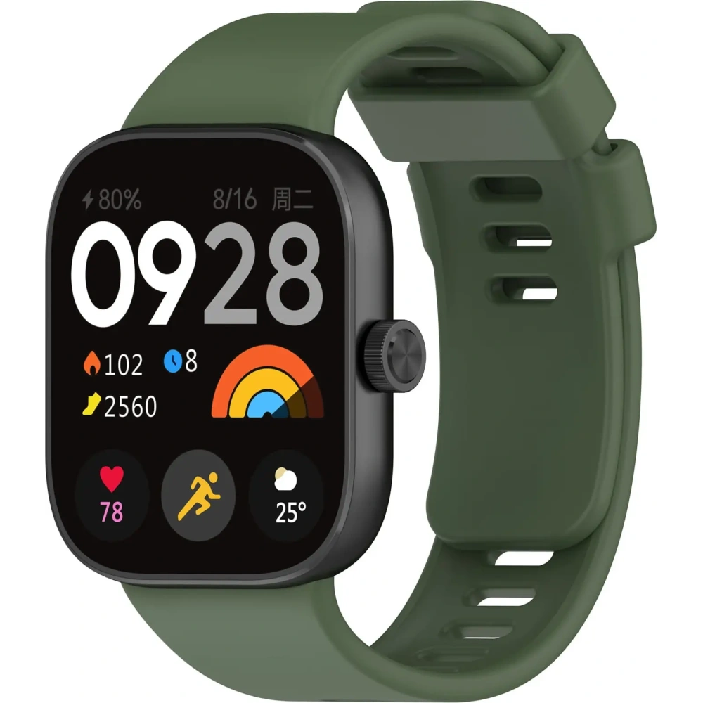 Hurtownia GSM - Pasek Bizon Strap Watch Silicone B do Redmi Watch 4 / Xiaomi Smart Band 9 Pro / 8 Pro tmavě zelený - BIZ4411 - {ean13} - Hurt