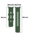 Hurtownia GSM - Pasek Bizon Strap Watch Silicone B do Redmi Watch 4 / Xiaomi Smart Band 9 Pro / 8 Pro tmavě zelený - BIZ4411 - {ean13} - Hurt