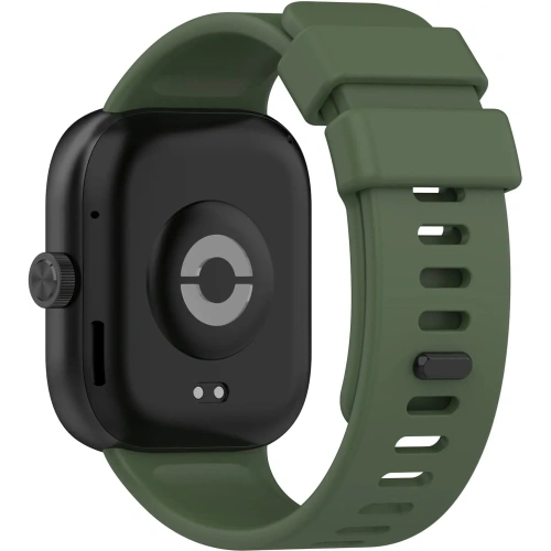 Pasek Bizon Strap Watch Silicone B do Redmi Watch 4 / Xiaomi Smart Band 9 Pro / 8 Pro ciemnozielony