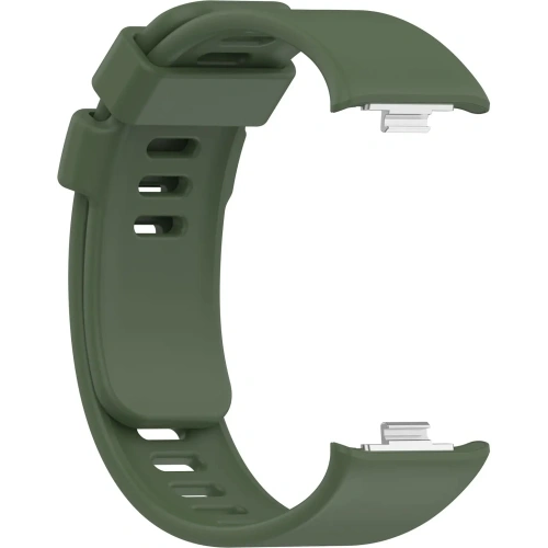 Pasek Bizon Strap Watch Silicone B do Redmi Watch 4 / Xiaomi Smart Band 9 Pro / 8 Pro ciemnozielony