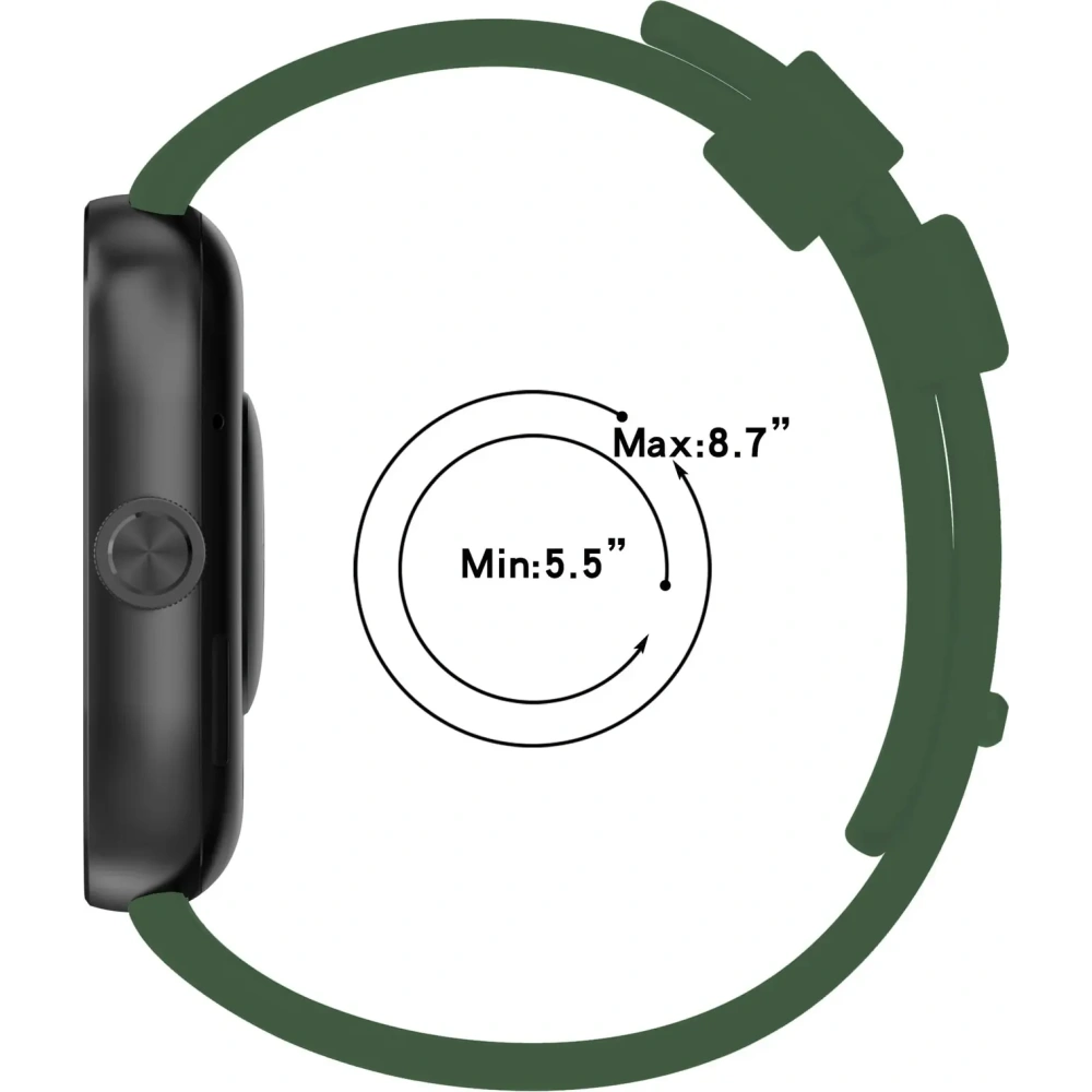 Hurtownia GSM - Pasek Bizon Strap Watch Silicone B do Redmi Watch 4 / Xiaomi Smart Band 9 Pro / 8 Pro tmavě zelený - BIZ4411 - {ean13} - Hurt
