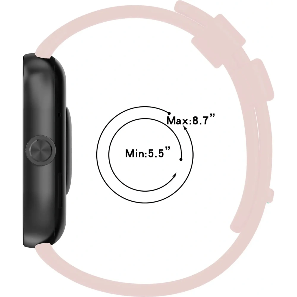 Hurtownia GSM - Bizon Strap Watch Silicone B Redmi Watch 4 / Xiaomi Smart Band 9 Pro / 8 Pro roz deschis - BIZ4413 - {ean13} - Hurt