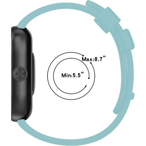 Pasek Bizon Strap Watch Silicone B do Redmi Watch 4 / Xiaomi Smart Band 9 Pro / 8 Pro błękitny