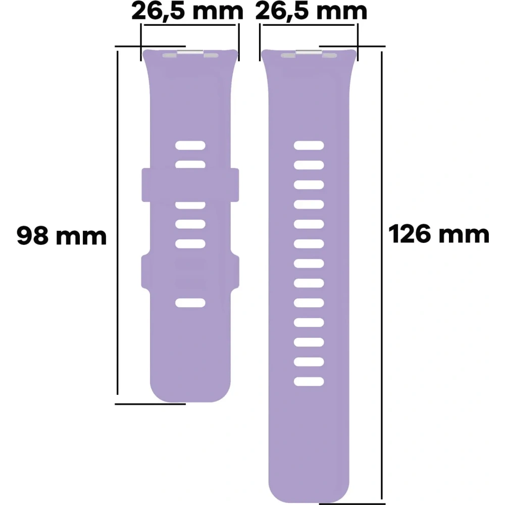 Wholesale Bizon Strap Watch Silicone B Redmi Watch 4 / Xiaomi Smart Band 9 Pro / 8 Pro purple - BIZ4415 - {ean13} - Hurt