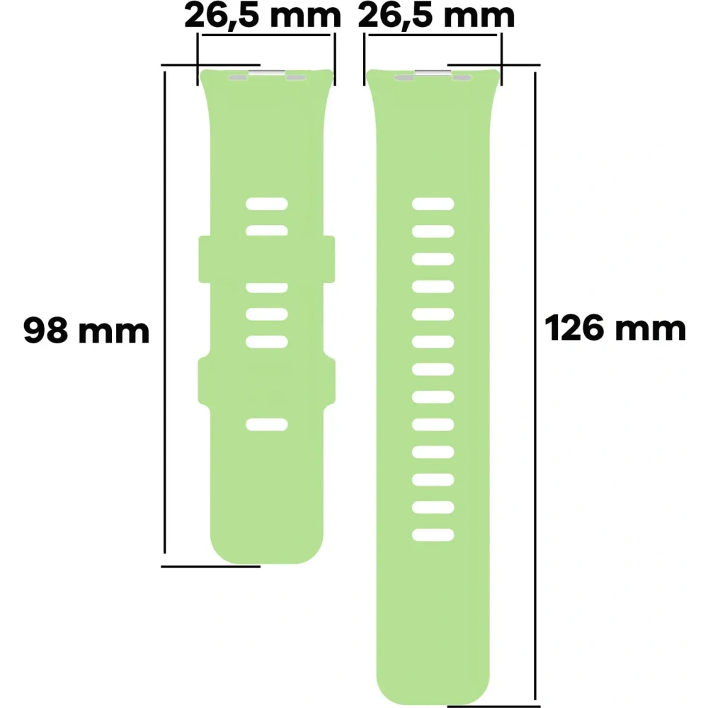 Wholesale Bizon Strap Watch Silicone B Redmi Watch 4 / Xiaomi Smart Band 9 Pro / 8 Pro light green - BIZ4416 - {ean13} - Hurt