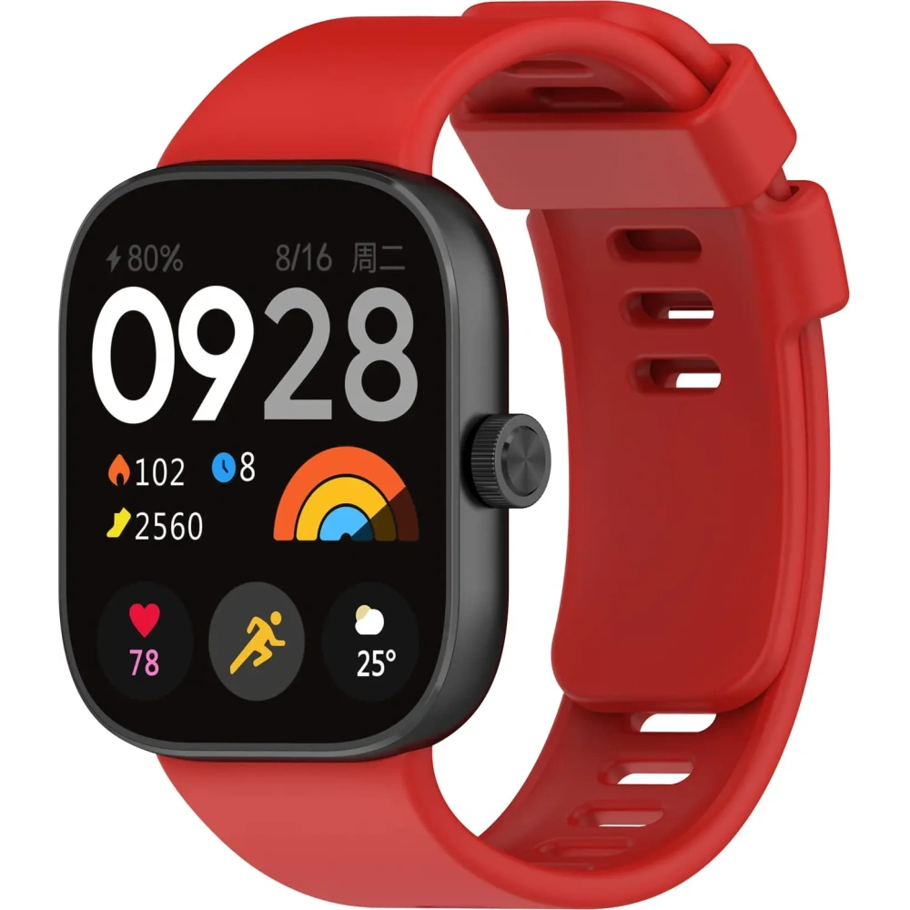 Hurtownia GSM - Bizon Szíj Óra Szilikon B Redmi Óra 4 / Xiaomi Okos Karszalag 9 Pro / 8 Pro piros - BIZ4417 - {ean13} - Hurt