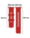 Hurtownia GSM - Pasek Bizon Strap Watch Silicone B do Redmi Watch 4 / Xiaomi Smart Band 9 Pro / 8 Pro czerwony - BIZ4417 - {ean13} - Hurt