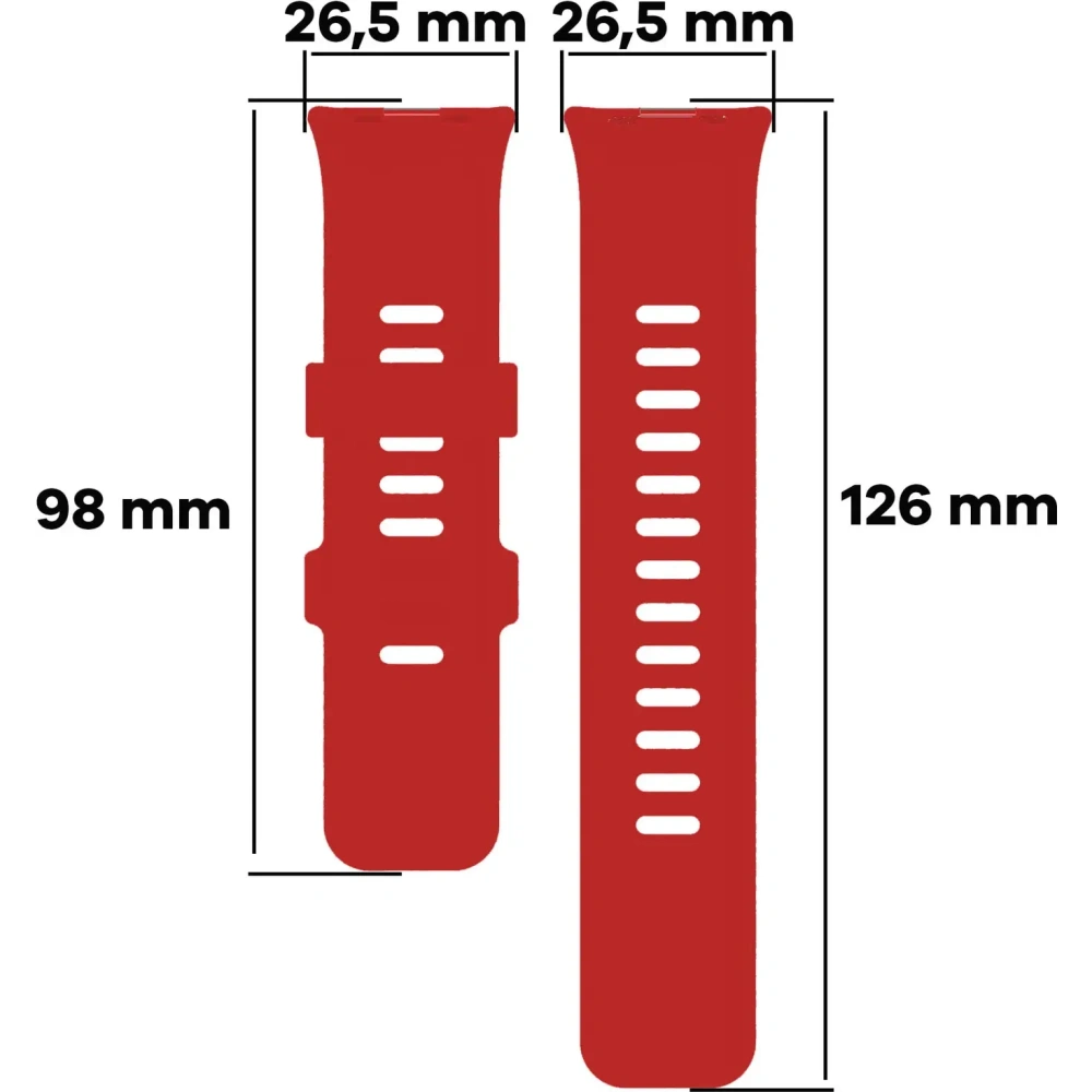 Hurtownia GSM - Pasek Bizon Strap Watch Silicone B do Redmi Watch 4 / Xiaomi Smart Band 9 Pro / 8 Pro czerwony - BIZ4417 - {ean13} - Hurt