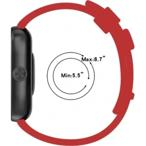 Hurtownia GSM - Bizon Szíj Óra Szilikon B Redmi Óra 4 / Xiaomi Okos Karszalag 9 Pro / 8 Pro piros - BIZ4417 - {ean13} - Hurt