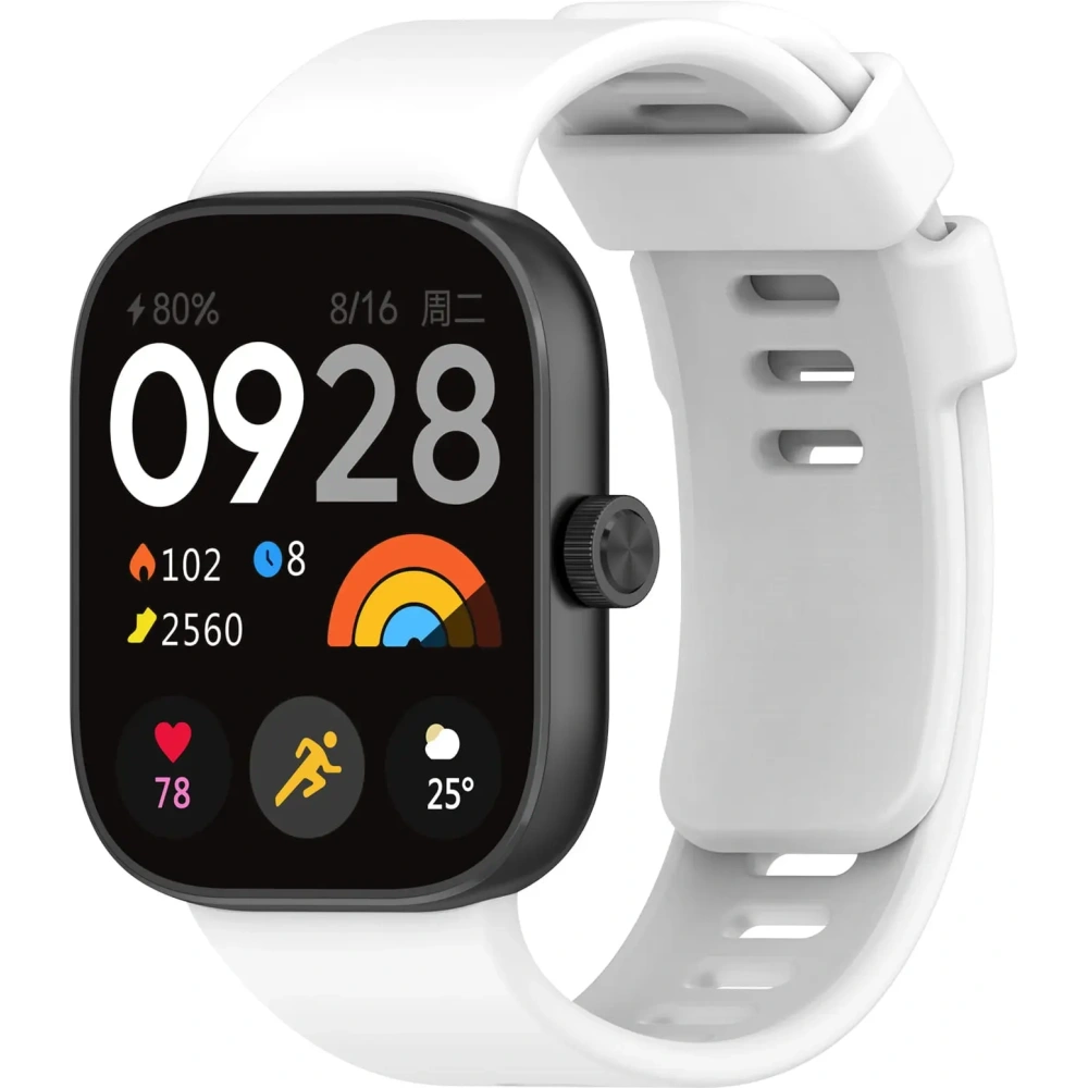 Hurtownia GSM - Bizon Szíjas Óra Szilikon B Redmi Óra 4 / Xiaomi Okos Karszalag 9 Pro / 8 Pro fehér - BIZ4418 - {ean13} - Hurt