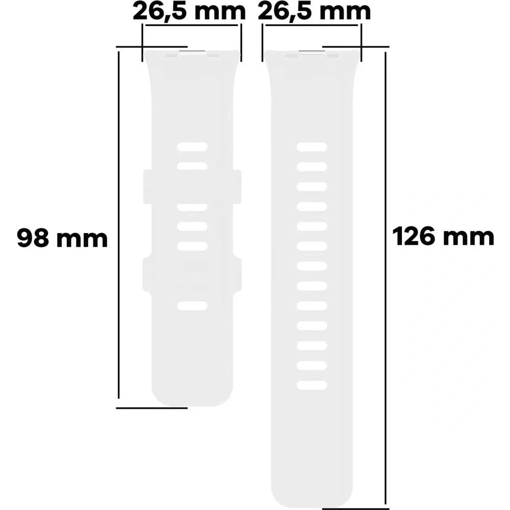 Wholesale Bizon Strap Watch Silicone B Redmi Watch 4 / Xiaomi Smart Band 9 Pro / 8 Pro white - BIZ4418 - {ean13} - Hurt