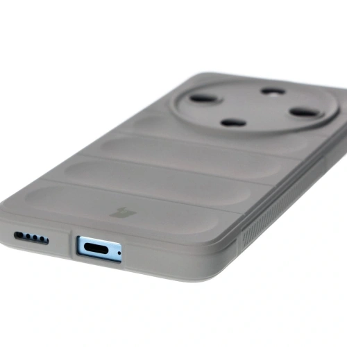 Pancerne etui Bizon Case Tur do Honor Magic6 Lite jasnoszare