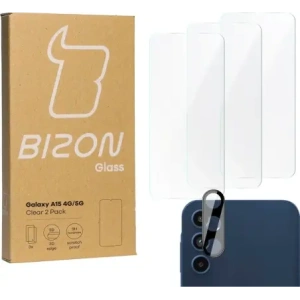 Wholesale BIZON Clear 3x screen glass + camera glass Samsung Galaxy A15 4G/5G - BIZ4444 - {ean13} - Hurt