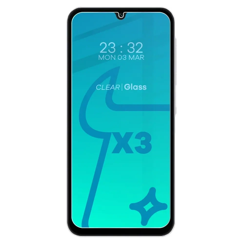 Wholesale BIZON Clear 3x screen glass + camera glass Samsung Galaxy A15 4G/5G - BIZ4444 - {ean13} - Hurt