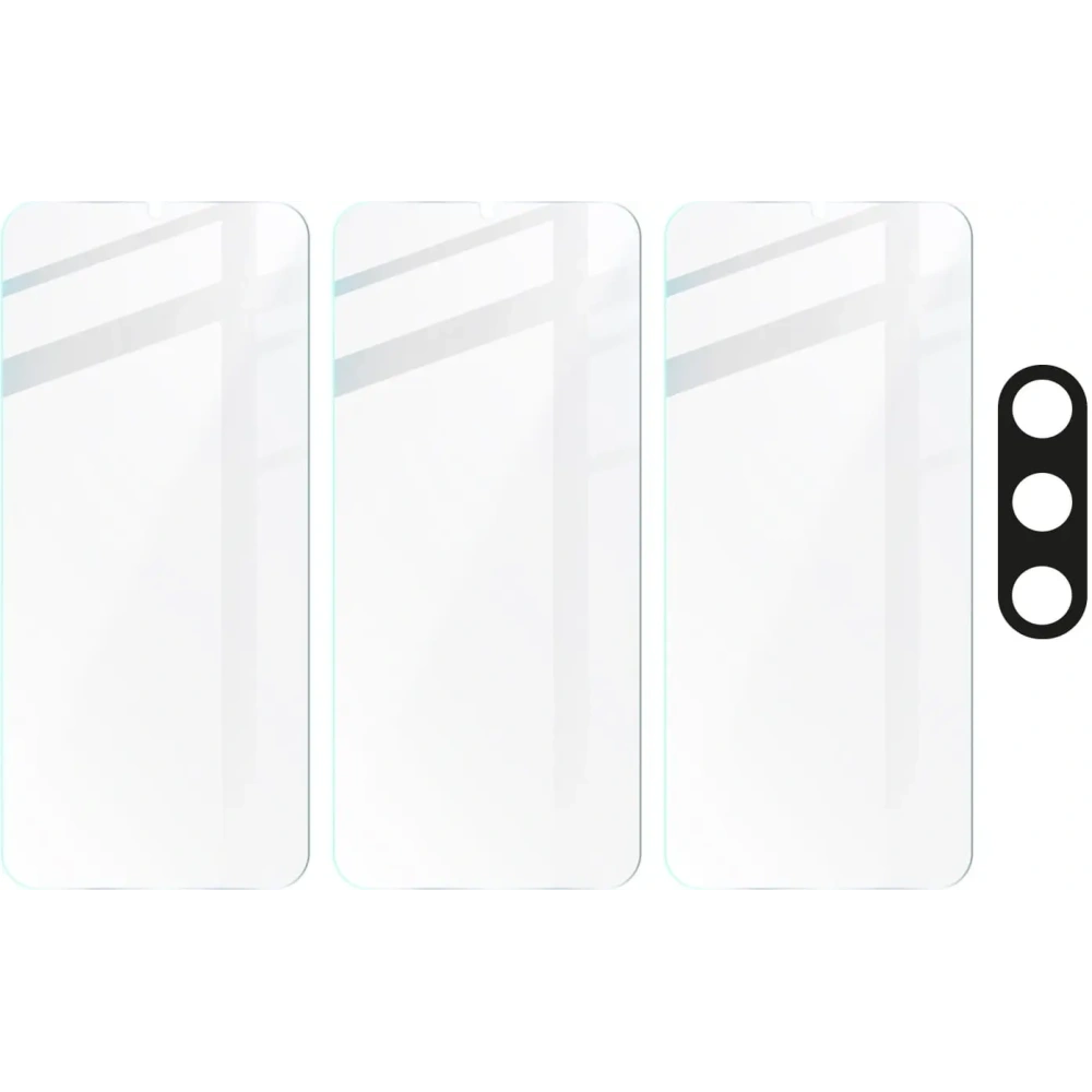 Wholesale BIZON Clear 3x screen glass + camera glass Samsung Galaxy A15 4G/5G - BIZ4444 - {ean13} - Hurt