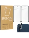 BIZON Edge 2x screen glass + camera glass Samsung Galaxy A15 4G/5G