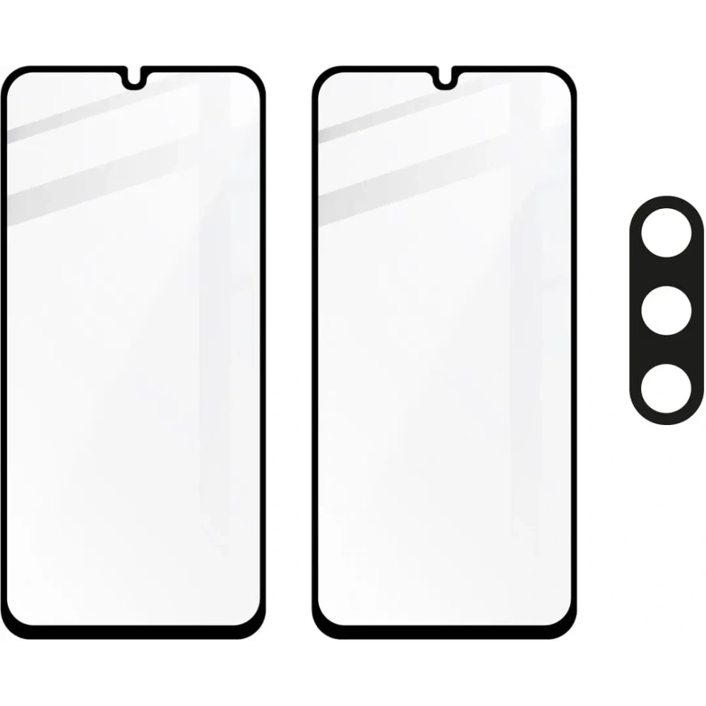 Wholesale BIZON Edge 2x screen glass + camera glass Samsung Galaxy A15 4G/5G - BIZ4445 - {ean13} - Hurt