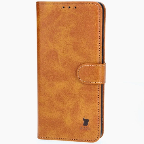 Etui z klapką Bizon Case Pocket do Honor Magic6 Lite brązowe
