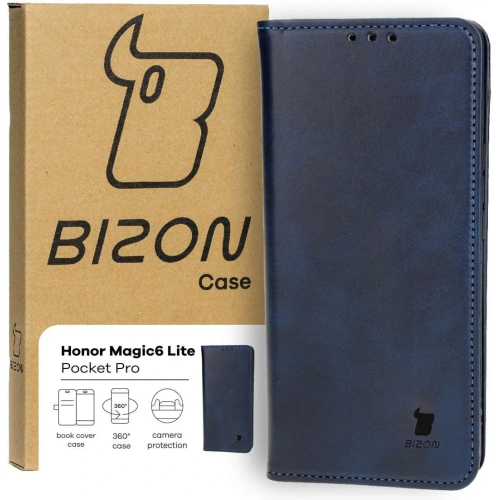 Hurtownia GSM - Bizon Case Pocket Pro Honor Magic6 Lite albastru marin - BIZ4456 - {ean13} - Hurt