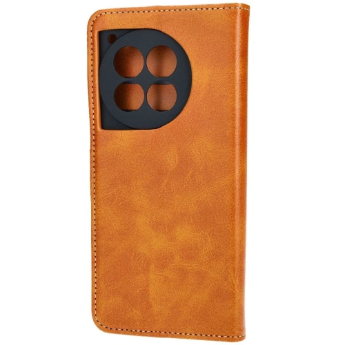 Etui z klapką Bizon Case Pocket do OnePlus 12R brązowe