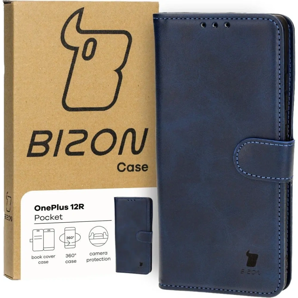 Hurtownia GSM - Etui s klopou Bizon Case Pocket pro OnePlus 12R modré - BIZ4459 - {ean13} - Hurt