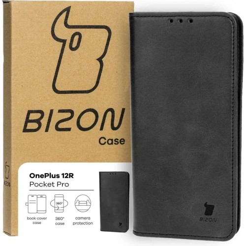 Etui z klapką Bizon Case Pocket Pro do OnePlus 12R czarne