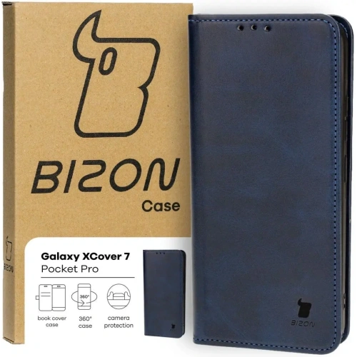 Etui z klapką Bizon Case Pocket Pro do Samsung Galaxy Xcover7 granatowe