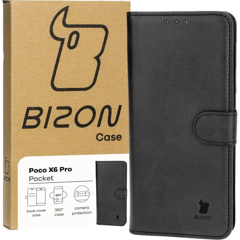 Wholesale Bizon Case Pocket Xiaomi Poco X6 Pro black - BIZ4468 - {ean13} - Hurt