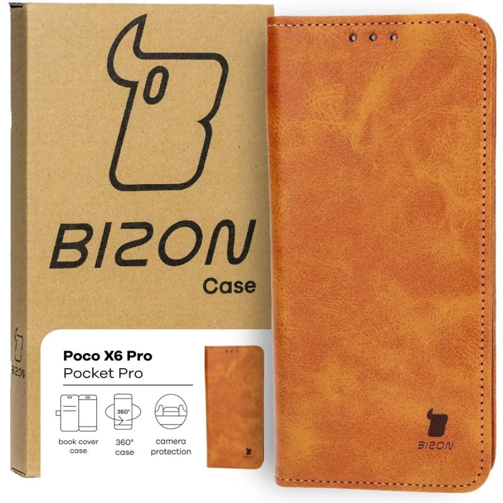 Wholesale Bizon Case Pocket Pro Xiaomi Poco X6 Pro brown - BIZ4471 - {ean13} - Hurt
