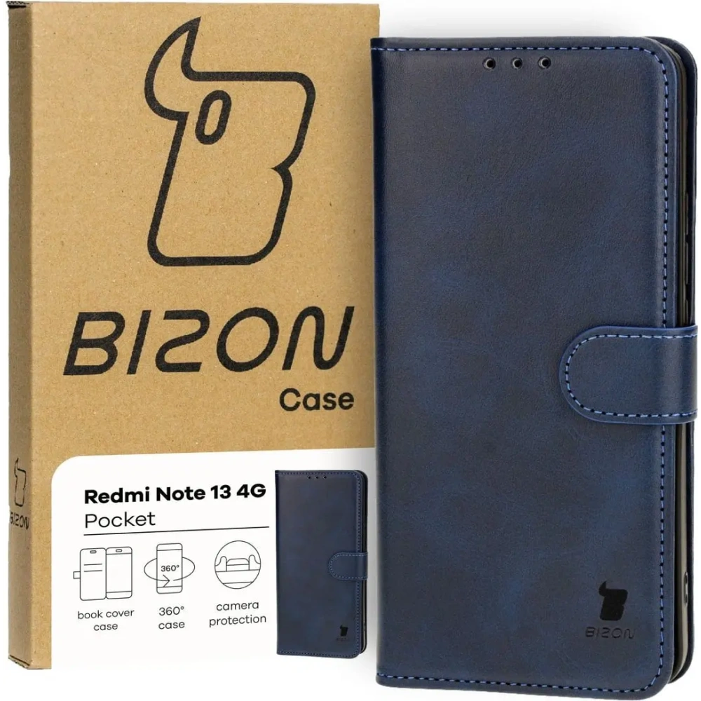 Hurtownia GSM - Bizon Case Pocket Xiaomi Redmi Note 13 4G navy blau - BIZ4474 - {ean13} - Hurt