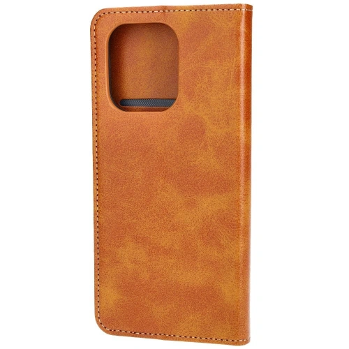 Etui z klapką Bizon Case Pocket Pro do Xiaomi Redmi Note 13 4G brązowe