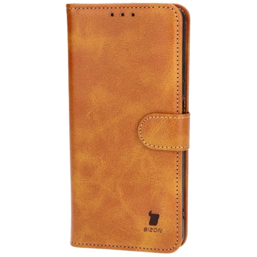 Etui z klapką Bizon Case Pocket do Xiaomi Redmi Note 13 5G brązowe