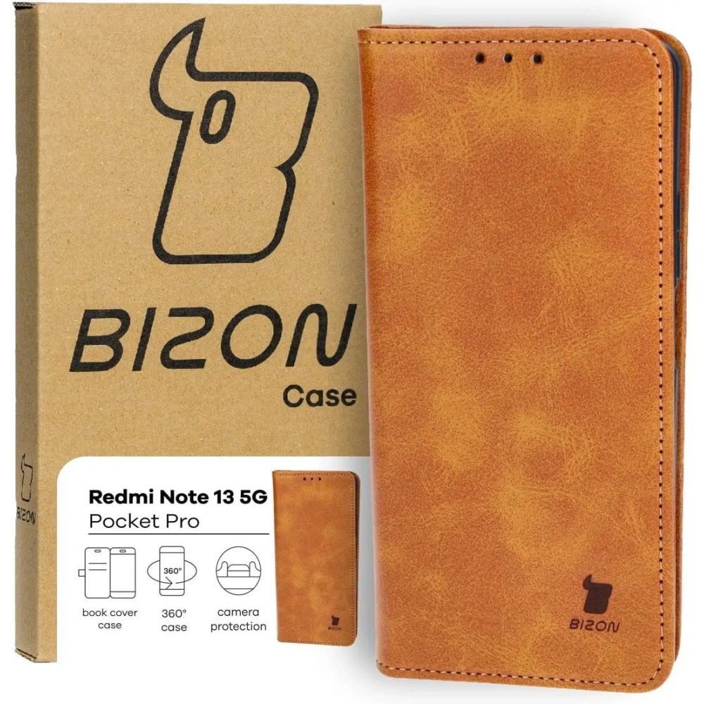 Hurtownia GSM - Bizon Case Pocket Pro Xiaomi Redmi Note 13 5G braun - BIZ4481 - {ean13} - Hurt