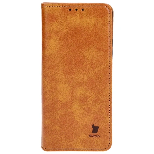 Etui z klapką Bizon Case Pocket Pro do Xiaomi Redmi Note 13 5G brązowe