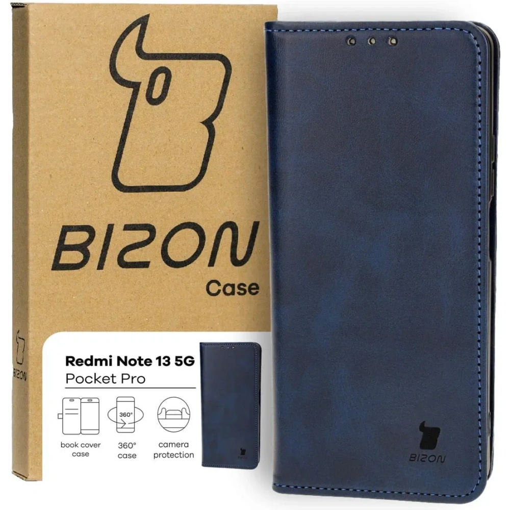 Hurtownia GSM - Bizon Case Pocket Pro Xiaomi Redmi Note 13 5G albastru marin - BIZ4482 - {ean13} - Hurt