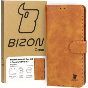 Hurtownia GSM - Etui s klopou Bizon Case Pocket do Xiaomi Poco M6 Pro 4G / Xiaomi Redmi Note 13 Pro 4G hnědé - BIZ4485 - {ean13} - Hurt